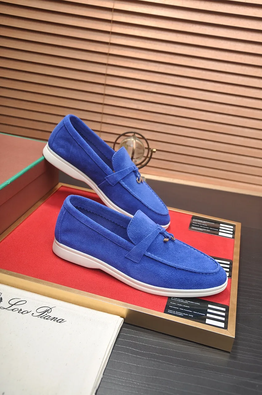 Men's shoes 💰400💶[𝐥𝐨𝐫𝐨 𝐏𝐢𝐚𝐧𝐚] [Couple model] High-end quality, affordable price, LP classic loafers, Italian treasure brand, the only brand that can match Hermès! Only after wearing it do we know that we can’t live up to our feet. Women’s code: 35-40 (customized sizes 34, 41, 42 are non-returnable) Men’s code: 38-44 (customized 45, 46, 47, 48 are non-refundable) Fabric: Customized imported cashmere Lining: Customized imported fetal cowhide Foot: Imported benzene-dyed calfskin Outsole: Exclusive original glass rubber outsole